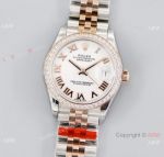 Swiss Grade Copy Rolex Datejust 31 Jubilee ETA2824 watch Bezel set with diamonds